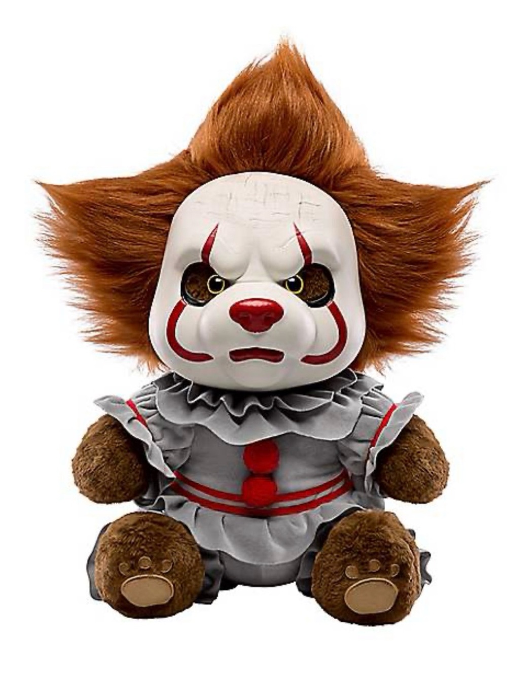 Spirit Pennywise Teddy Terror Plush - Red, White, Brown